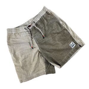 Howler Brothers Pressure Drop Cord Shorts‎ Mens 32 6" Inseam Corduroy Khaki
